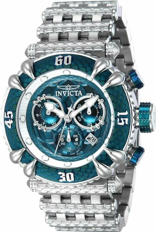 Наручные часы INVICTA 43896, серебряный, бирюзовый