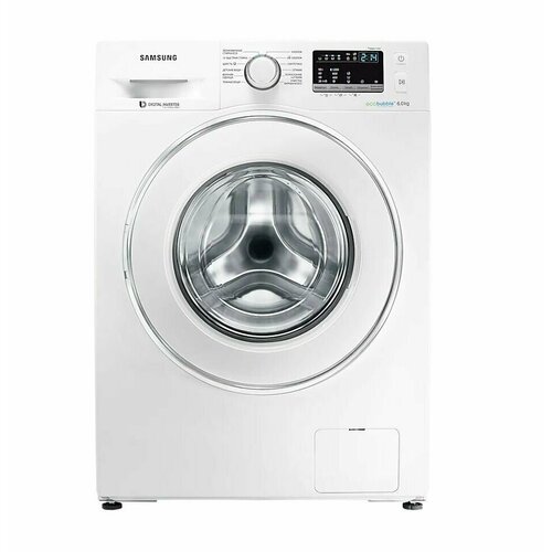 Стиральная машина Samsung WW60J4210JWOLD на 6 кг 1200 оборотовм узкая 45 см с технологией Eco Bubble 4610700₽