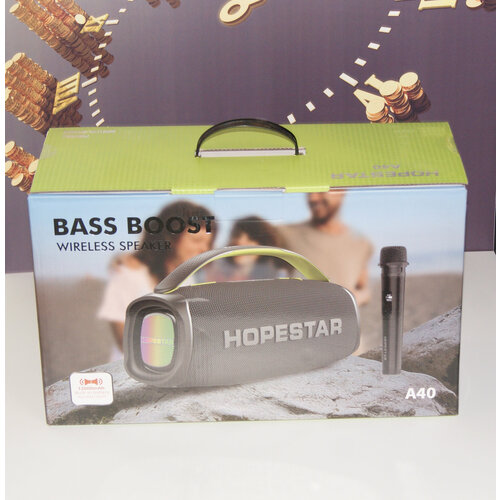 Портативная колонка Hoperstar A40 с микрофоном и басами 1500000₽