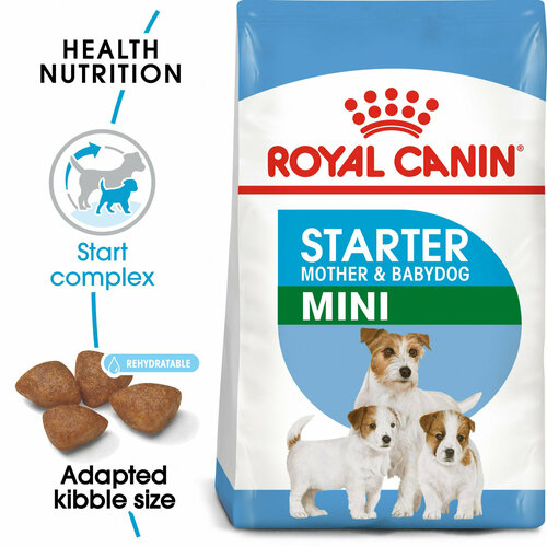 Корм сухой ROYAL CANIN MINI STARTER для щенков до 2-х месяцев, беременных и кормящих сук 20 кг / Роял канин мини стартер