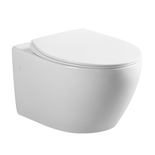 Унитаз подвесной безободковый Art&Max ELEGANT AM9316CHR/SC микролифт