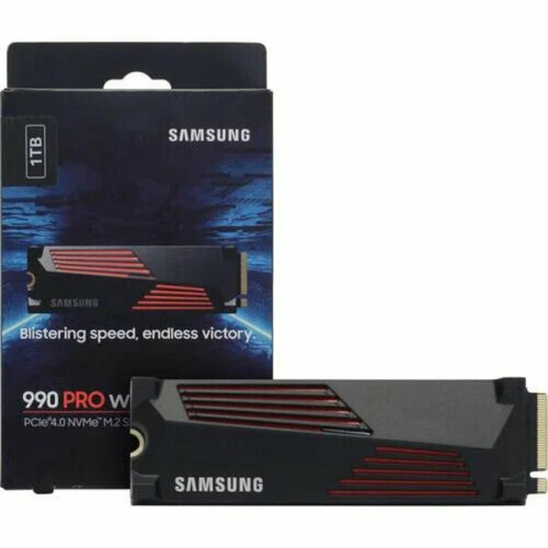 Твердотельный накопитель Samsung SSD 990 PRO 1000GB M222x80mm NVMe 20 PCIe 40 x4 V-NAND TLC RW 74506900MBs IOPs 1 200 0001 550 000 DR 1773300₽