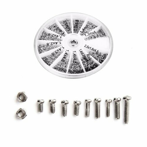 Набор винтов для ремонта очков и наручных часов 120 шт 1297₽