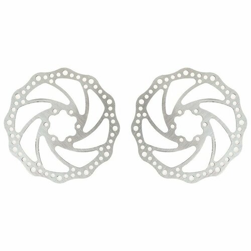 фото Комплект тормозных дисков для велосипеда кнр sd-09, 160 мм (7351046)
