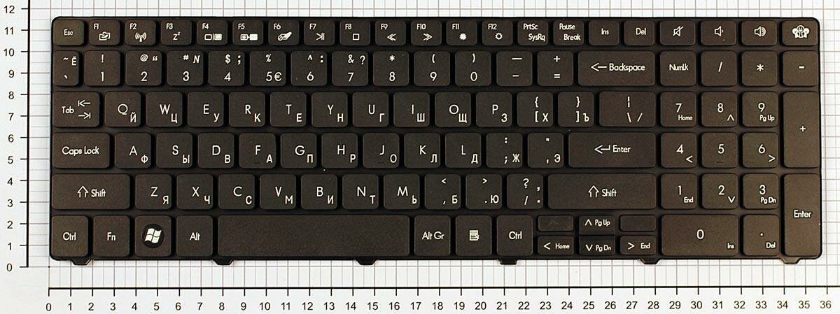Клавиатура для ноутбука MP-09B23SU-4422, для ноутбука Packard Bell Easynote LM81, LM83, черная, MB002683