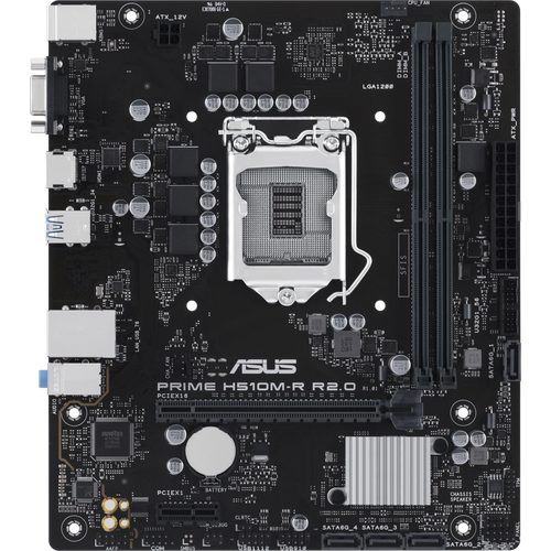 Материнская плата Asus PRIME H510M-R R20-SI Soc-1200 Intel H470 2xDDR4 mATX AC97 8ch71 GbLANVGAHDMI White Box 710000₽