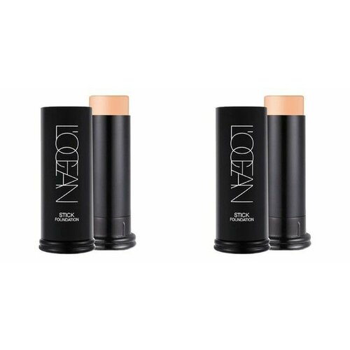 L ocean Тональная основа-стик Contouring Strobing Stick Foundation, #21 Light Beige, 15 г, 2 шт