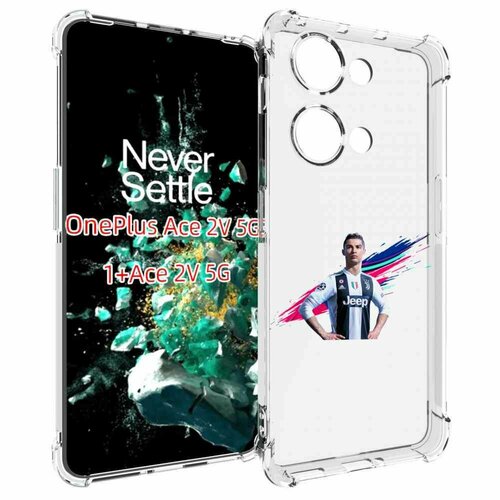 Чехол MyPads fifa-Криштиану-Роналду мужской для OnePlus Ace 2V задняя-панель-накладка-бампер