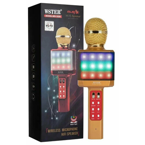 Микрофон для живого вокала WSTER WS-1828 золотой 170000₽