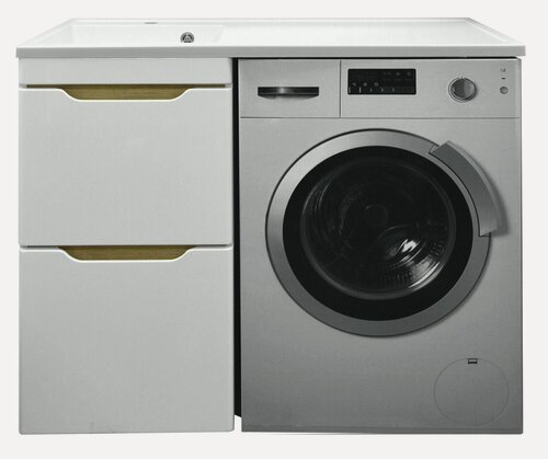 Изображение товара Комплект тумба с раковиной AZARIO Magenta 120 CS00078395 левая под стиральную машину