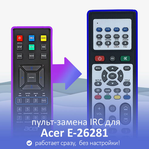 Пульт-замена для Acer X1173A