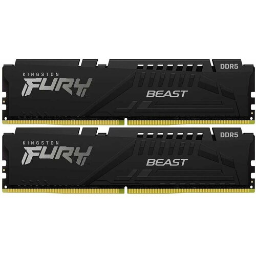 Память оперативная Kingston 16GB 5600MTs DDR5 CL36 DIMM Kit of 2 FURY Beast Black EXPO 9450₽