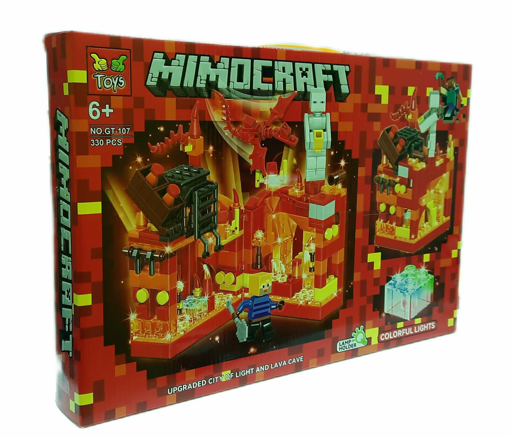 Конструктор Minecraft Огненная Пещера, 330 деталей