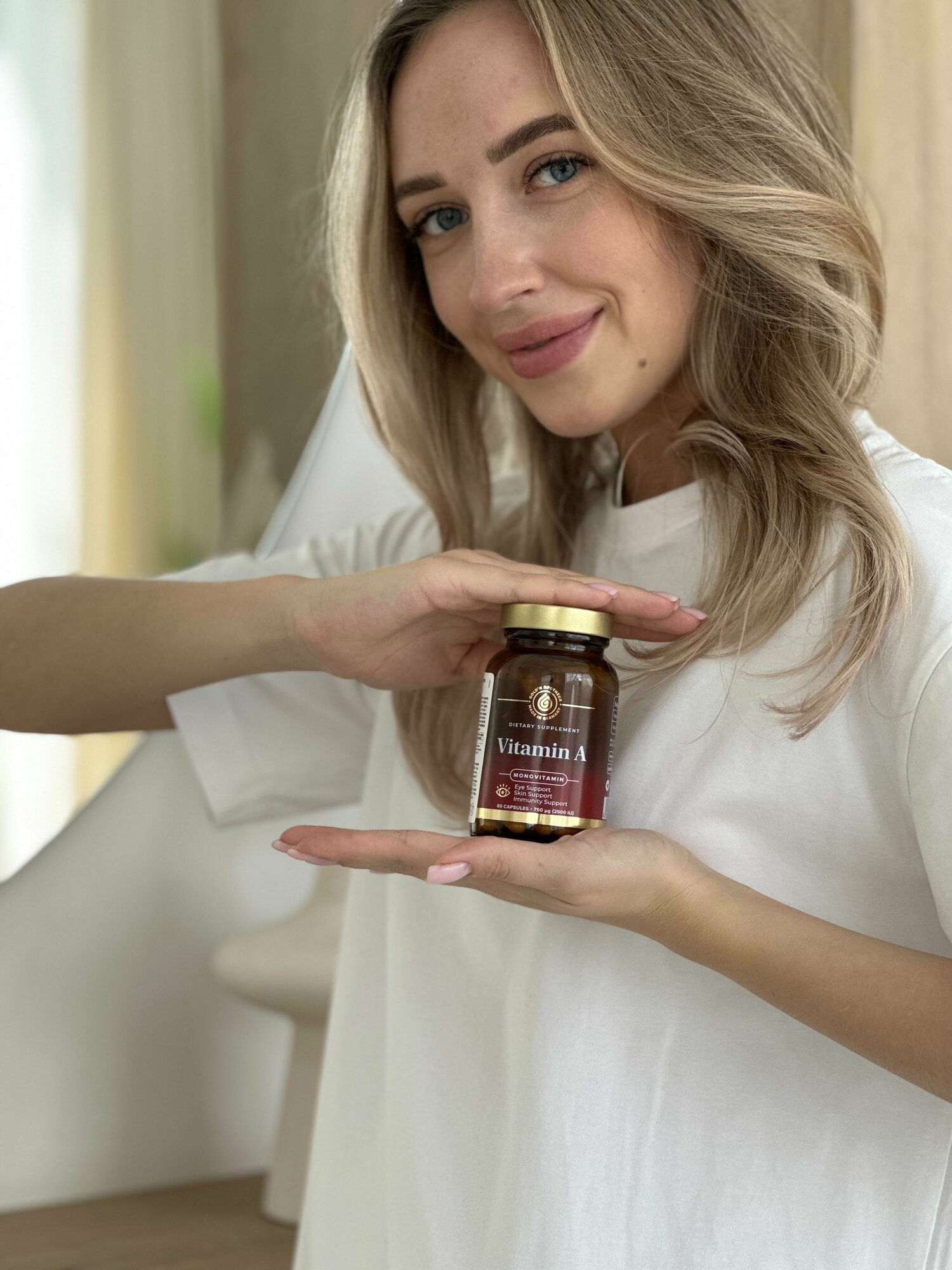 Изображение Gold'n Apotheka Vitamin A/Витамин А капсулы массой 0,37 г 60 шт