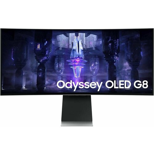 Монитор Samsung Odyssey OLED G8 S34BG850SI 34, серебристый [ls34bg850sixci]