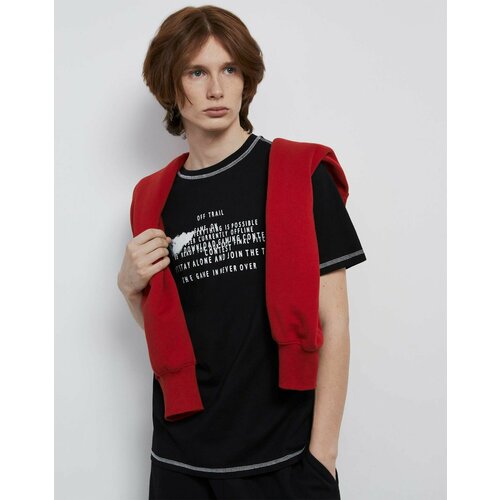 фото Футболка gloria jeans, размер 6-8л/122-128, черный