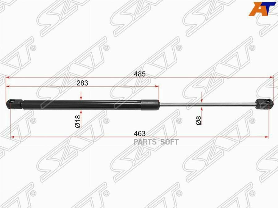 SAT SAT Амортизатор капота NISSAN PATROL Y62 14- LH SAT ST654711LB0A