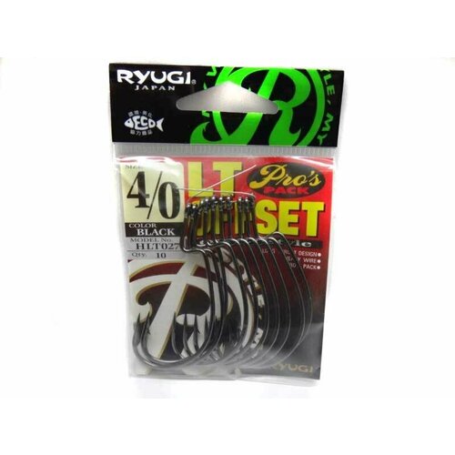 Крючки офсетные RYUGI LT OFFSET PRO PACK 4/0 (10шт)