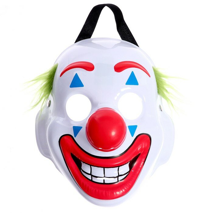 Карнавальная маска Страна Карнавалия "Клоун", на резинке с застежкой
