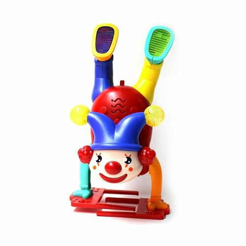 Клоун игрушка шагает, со световыми и музыкальными эффектами каток детский со световыми и музыкальными эффектами и движущимися шестерёнками