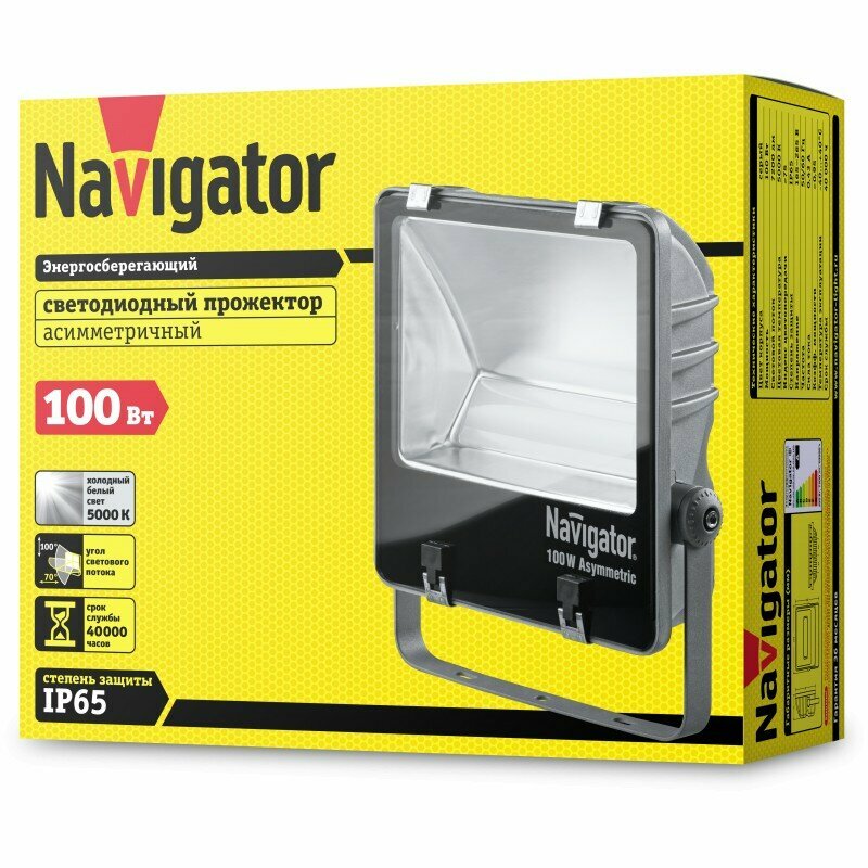 Светодиодный прожектор Navigator 94 748 NFL-AM-100-5K-GR-IP65-LED, цена за 1 шт.