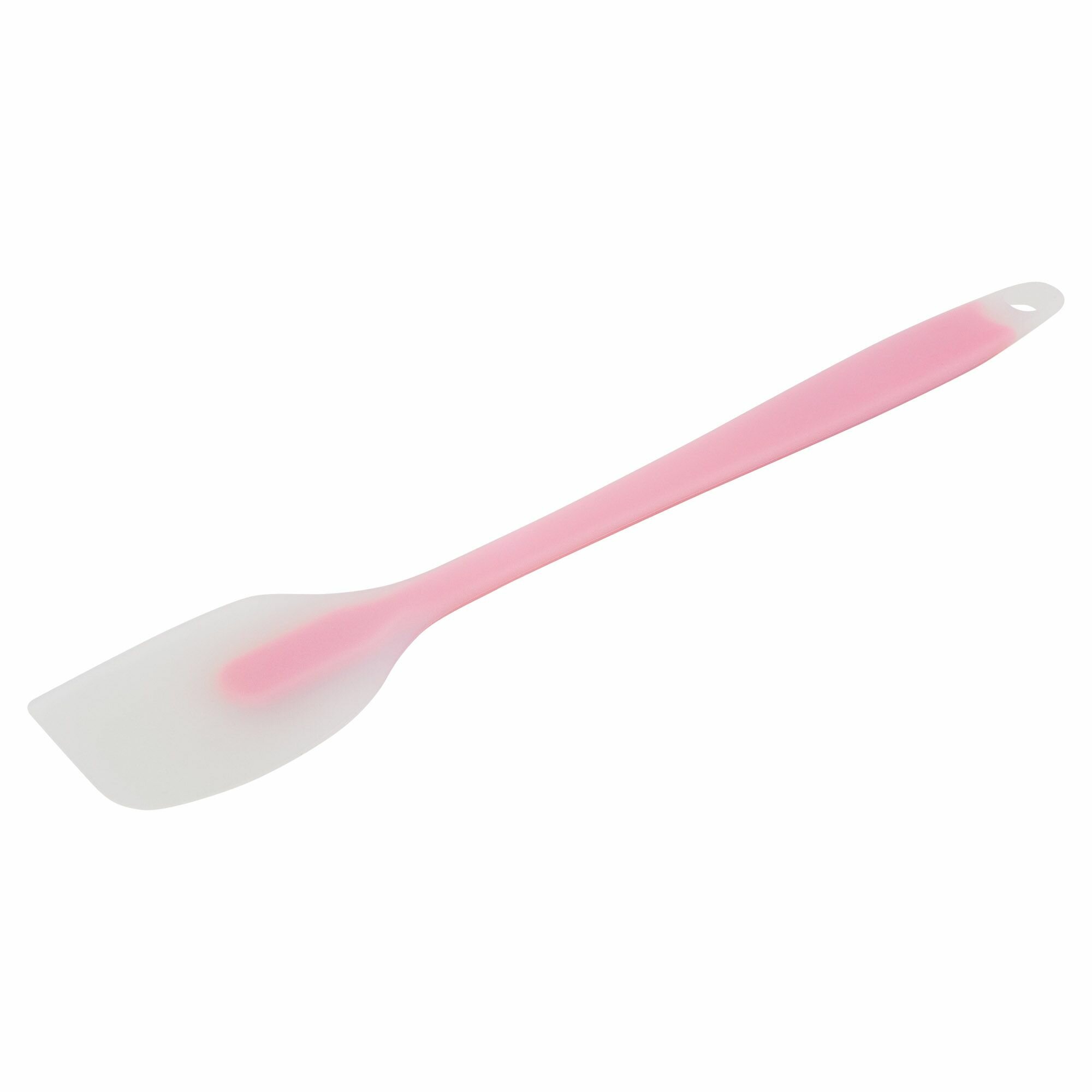 Лопатка силиконовая, 21,5 см, цвет розовый / Лопатка для тонких блинчиков, с острым уголком