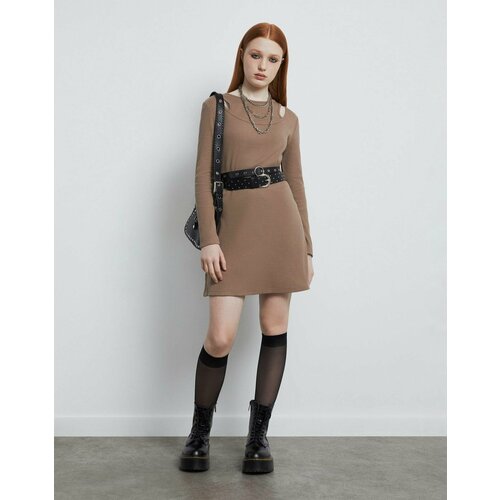 фото Платье gloria jeans, размер 6-8л/122-128, коричневый