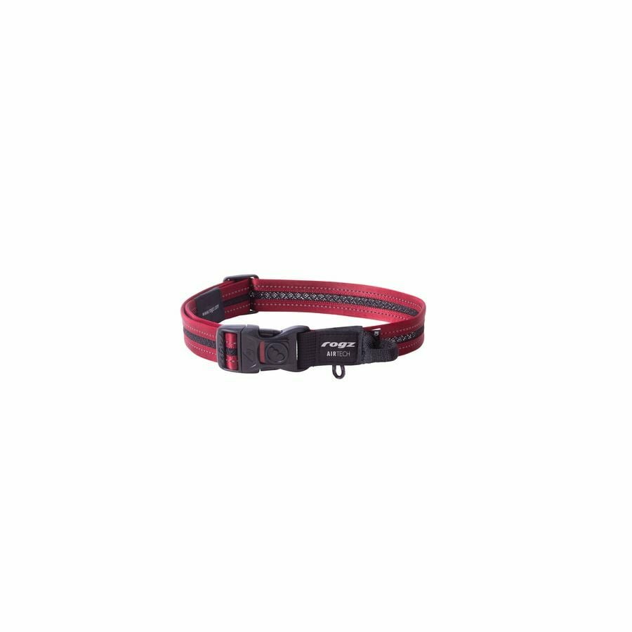 фото Rogz Air Tech Halsband L Red ошейник для собак крупных пород, размер L, обхват шеи 34-56 см, цвет красный