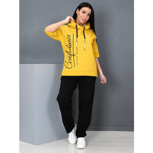 фото Костюм ivcapriz, размер 48, горчичный, черный