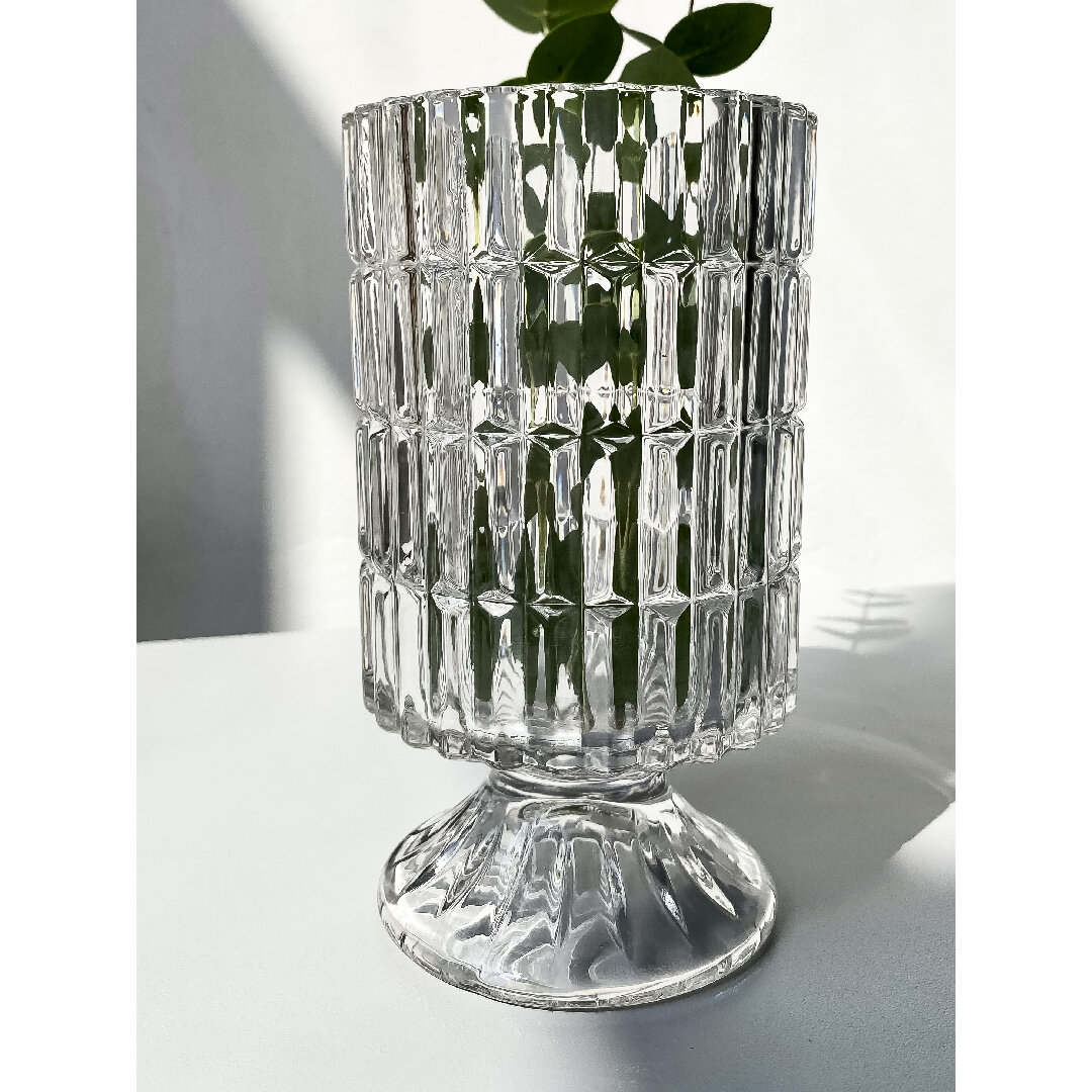 фото Маленькая ваза из хрустального стекла, 18 см