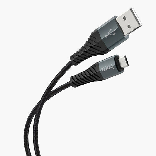 Дата-кабель USB универсальный MicroUSB Hoco X38 Cool Charging (черный)