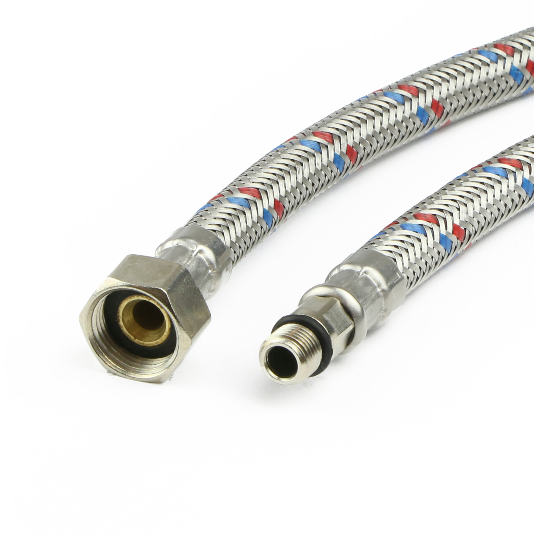 фото Подводка для смесителя 3/8" ВР-10 мм 60 см короткий наконечник шланг PEX