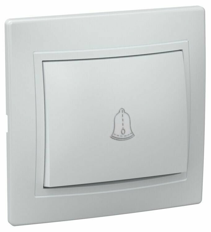 фото Выключатель/переключатель 1-кл 10А белый кварта ИЭК