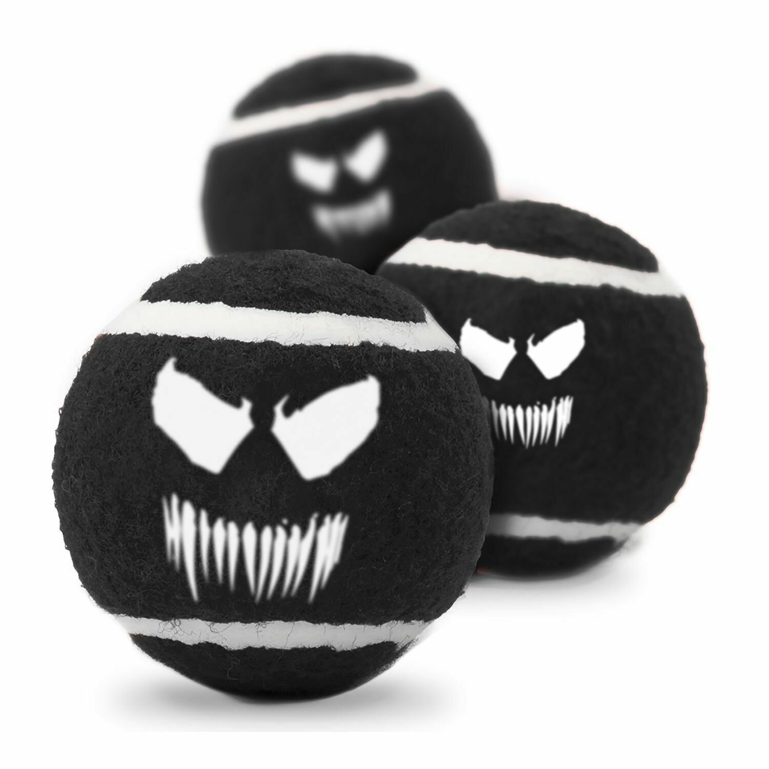 Buckle-Down игрушка "Веном" теннисные мячики для собак (Черный) - фото №5