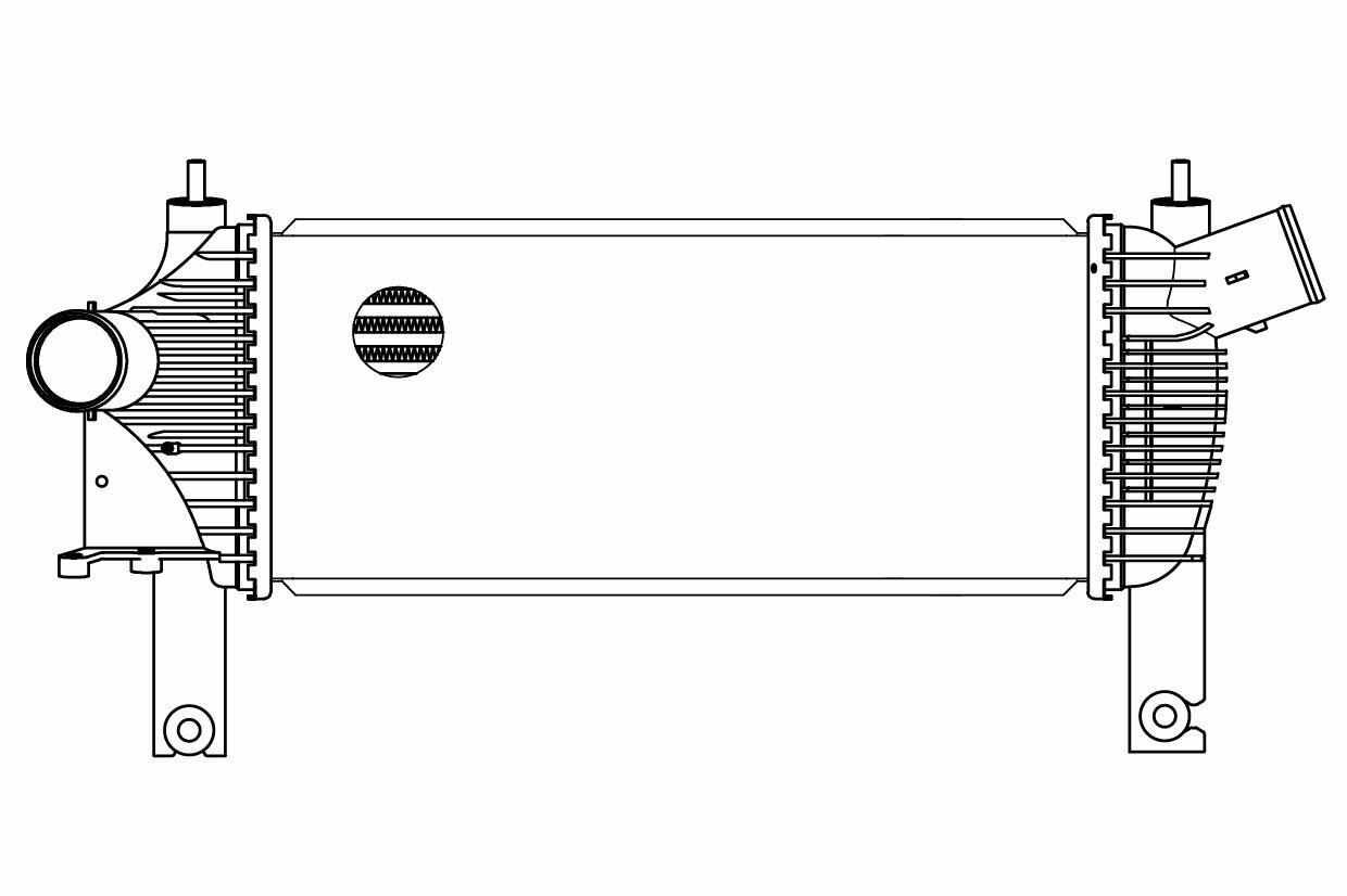 ОНВ (радиатор интеркулера) для автомобилей Pathfinder (05-)/Navara (05-) LRIC 14EB LUZAR