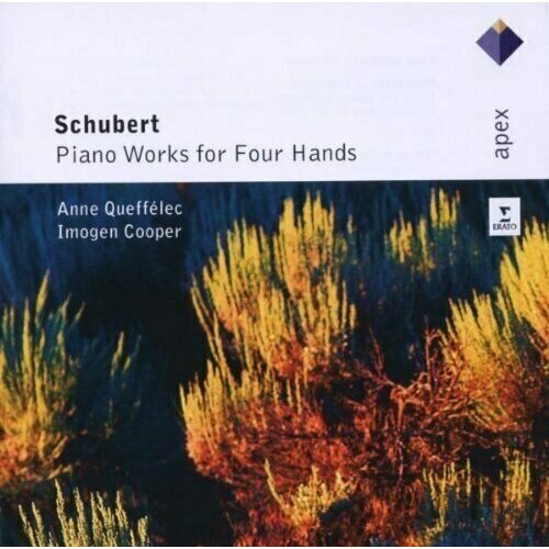 AUDIO CD SCHUBERT Piano Works for Four Hands. Anne Queffelec, Imogen Cooper anne queffelec eric satie piano music 2 lp