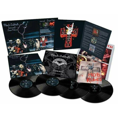 Виниловая пластинка Black Sabbath - Live Evil (40th Anniversary) (Super Deluxe Edition Box Set) (4 LP) the beatles – yellow submarine original recording remastered lp help original recording remastered lp комплект