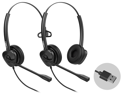Гарнитура для ip телефонов Fanvil, HT301-U, моно, HD звук, USB (HT301-U) — фото 3