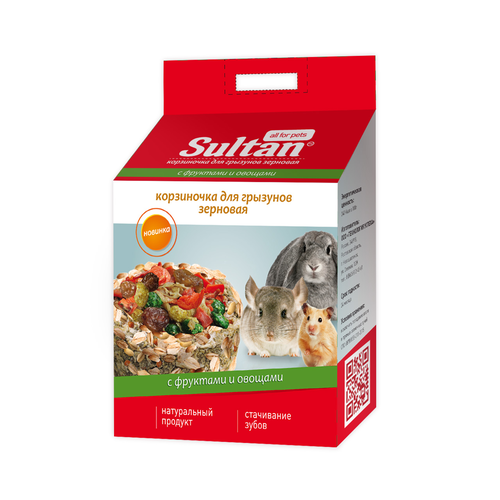 Лакомство Султан корзинка зерновая фруктово-овощная 238₽