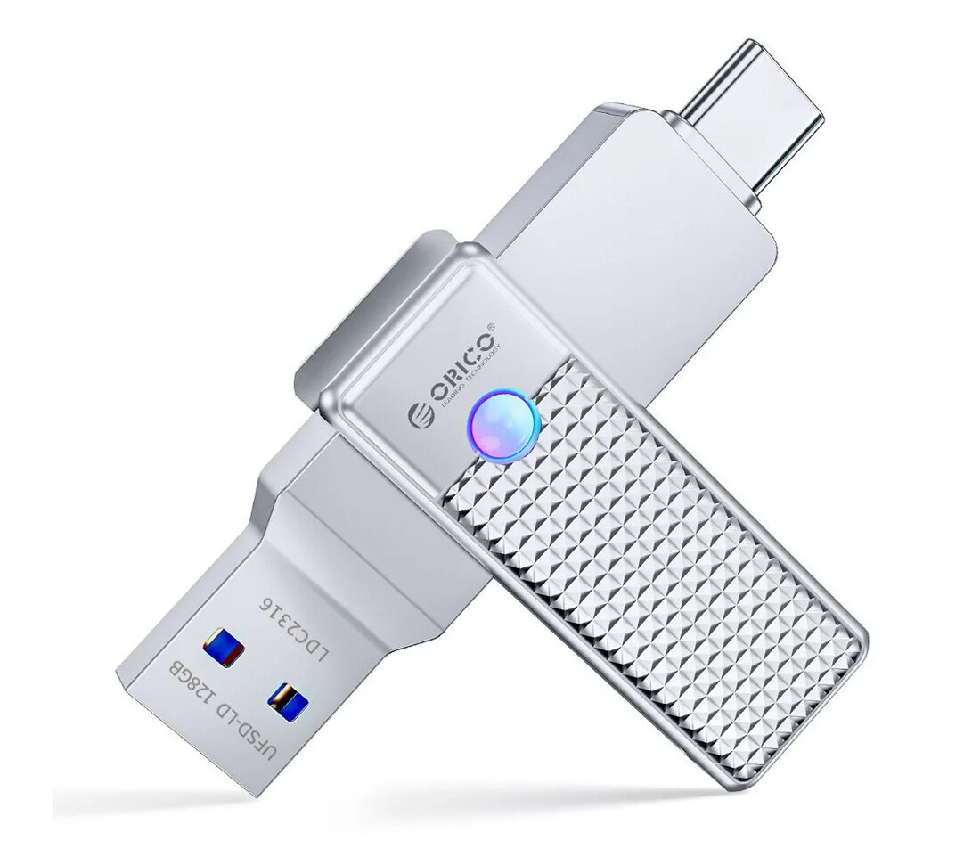 Накопитель Orico USB3.2 Gen 1, USB-A / USB-C, 256 Гб, 350/405 Мб/с