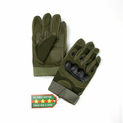 Перчатки тактические мужские Storm tactic с защитой суставов, размер - XL, олива перчатки тактические закрытые wave цвет черный размер xl