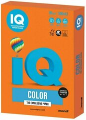 Бумага цветная IQ COLOR А4 80гр Neon NEOOR (оранжевый неон, Австрия ) 500 л./пач