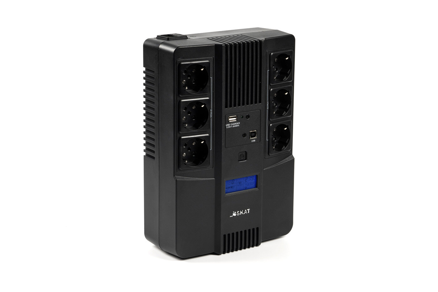 ИБП бастион SKAT-UPS SKAT-UPS 800-AID-IN-1x9 800 VA, EURO, розеток - 6 (8935)