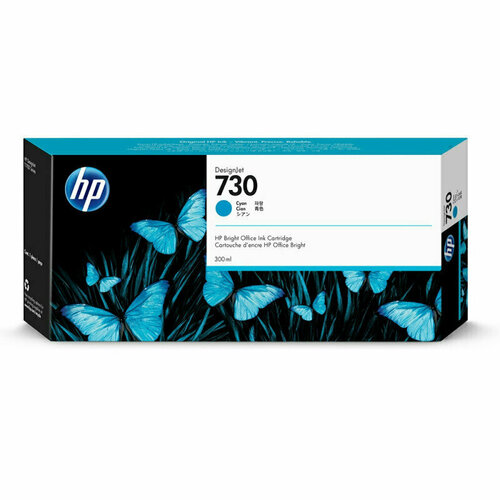 Картридж струйный HP 730 P2V68A голубой оригинальный, 916383 картридж ds для hp designjet 111tray