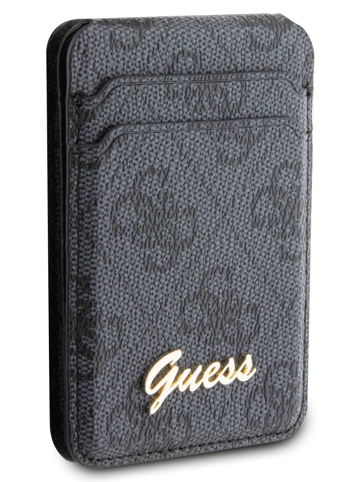 Guess магн. бумажник Wallet Cardslot MagSafe PU 4G Script metal logo Black