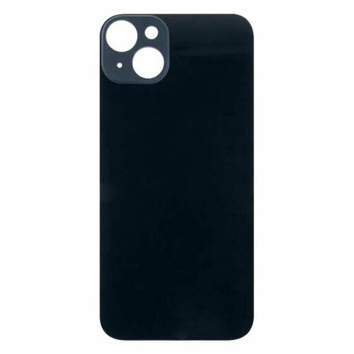Задняя крышка для iPhone 14, стекло, цвет черный, 1 шт.