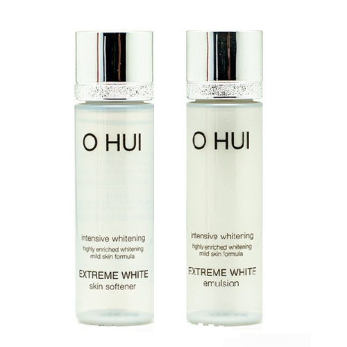 Тонер и эмульсия осветляющие с ниацинамидом O HUI Extreme White Skin Softener 20ml+Emulsion 20ml