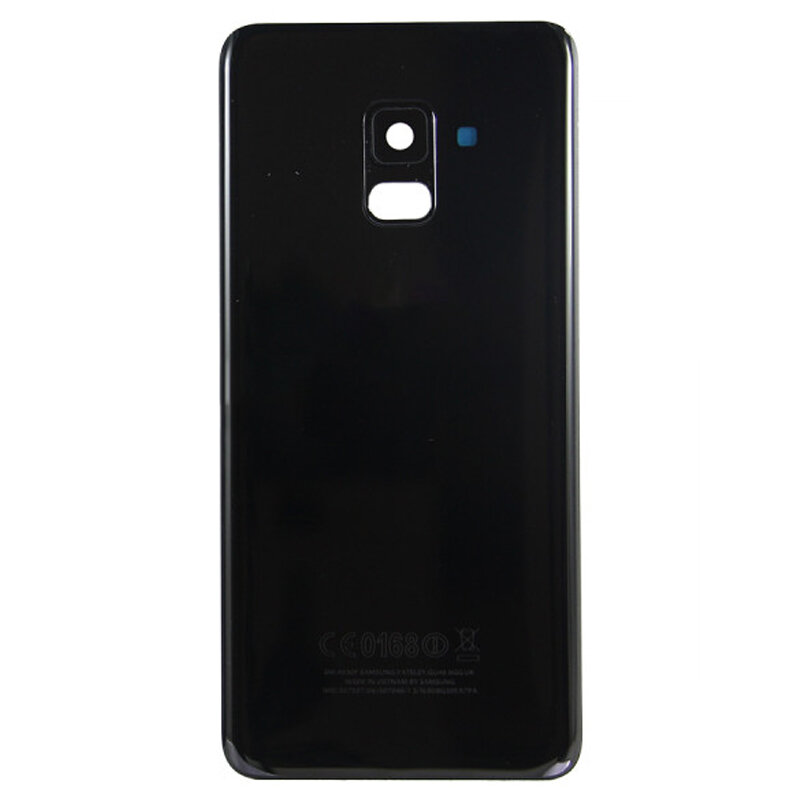 Задняя крышка для Samsung A530F (A8 2018) Черный - Премиум