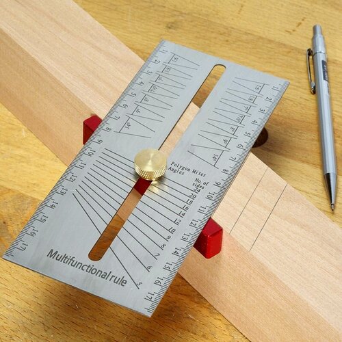 Изображение товара Шаблон универсальный для разметки ящичных шипов MGR-001 WOODWORK/вудворк