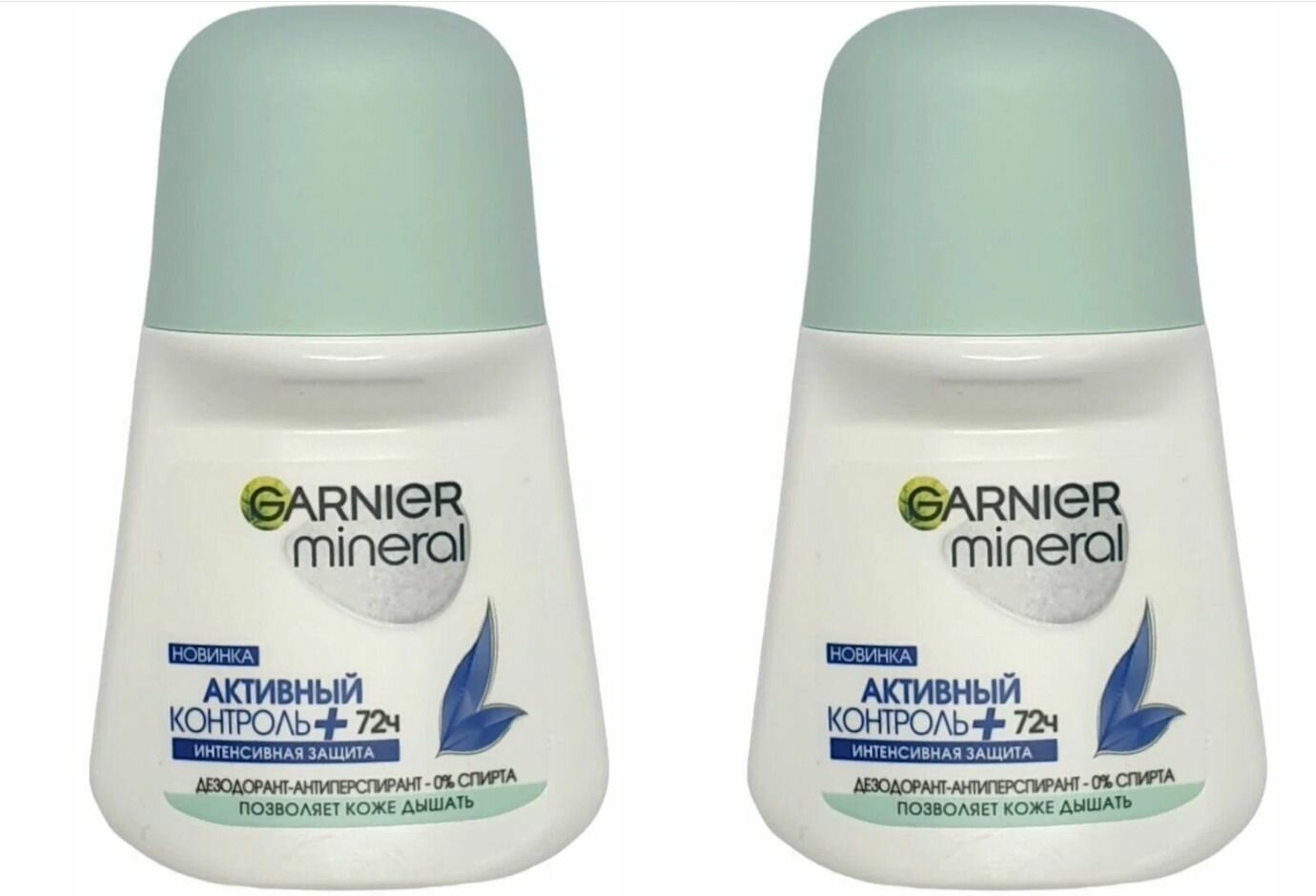 GARNIER Дезодорант-антиперспирант Активный контроль Mineral+, ролик, 50 мл - 2 штуки